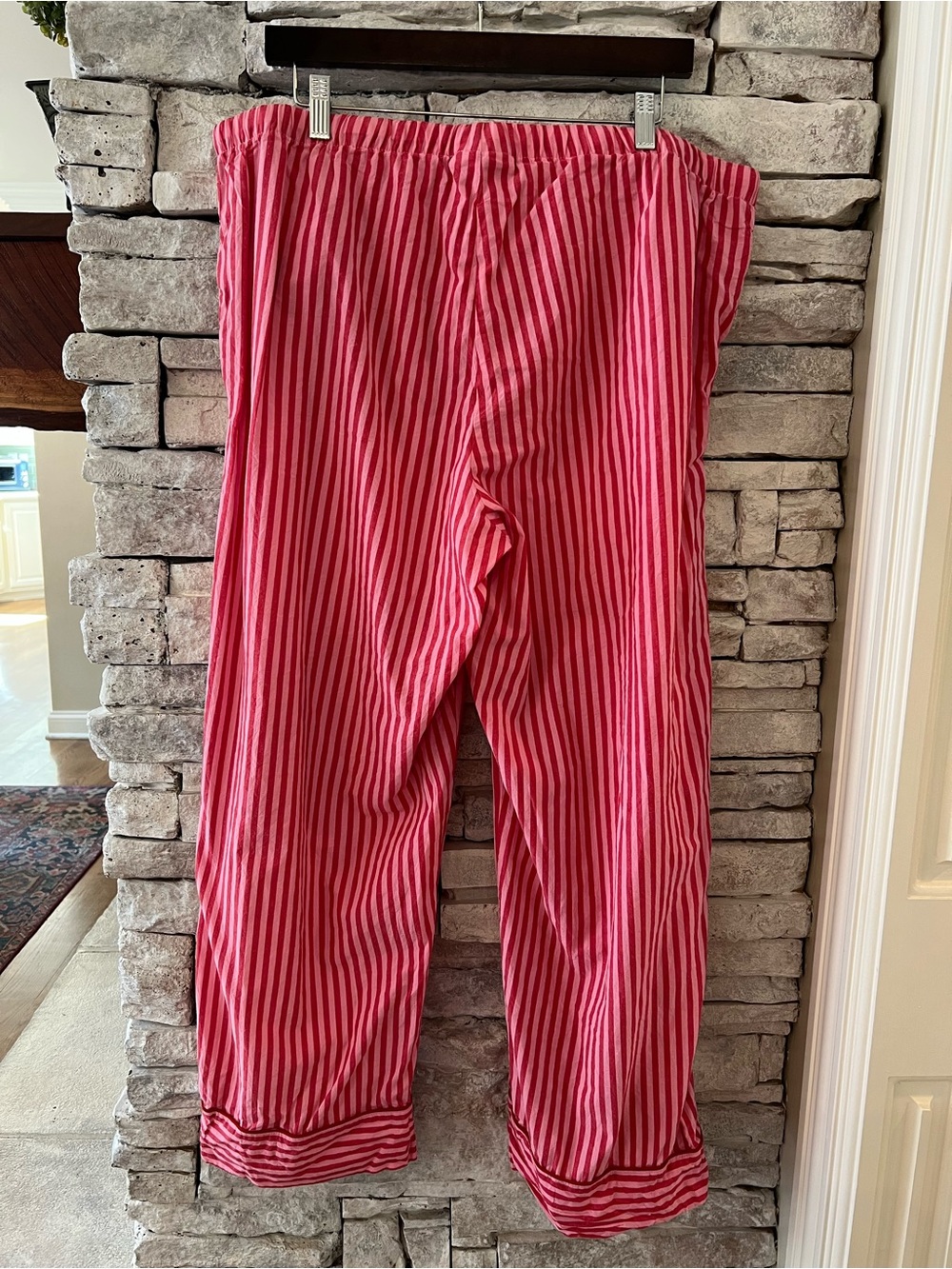 GAP Summer Fridays Collab and Pink Striped Pajama Bottoms XL View 3